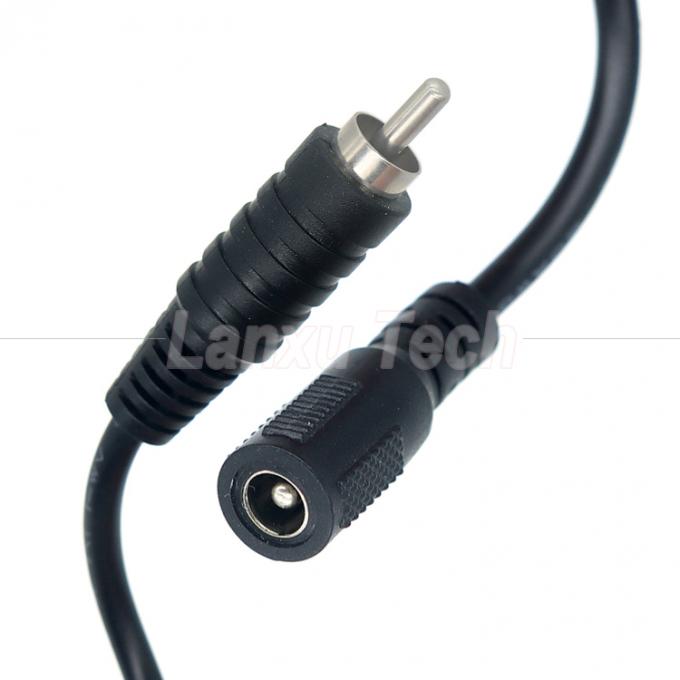 RCA Man tot DC 5.5x2.1 5.5x2.5 3.5x1.35mm Vrouwelijke Plug Barrel Jack Pedal 12V DC Power Cable 0