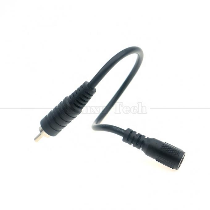 RCA Mannelijke naar DC 5.5x2.5mm 5.5x2.1mm Vrouwelijke Plug Barrel Jack 12V DC Pedal Power Cable 2