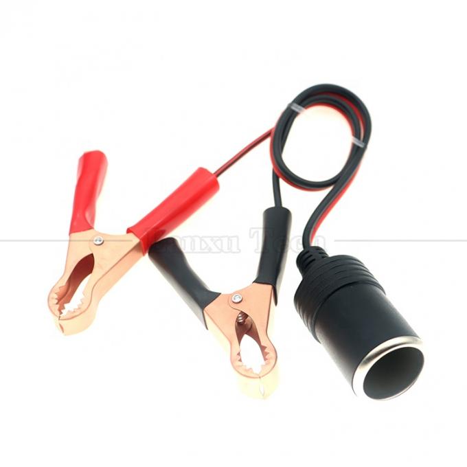 12V accu alligator clips klem op auto sigarettenanker vrouwelijke stopcontact adapter stroomkabel 0