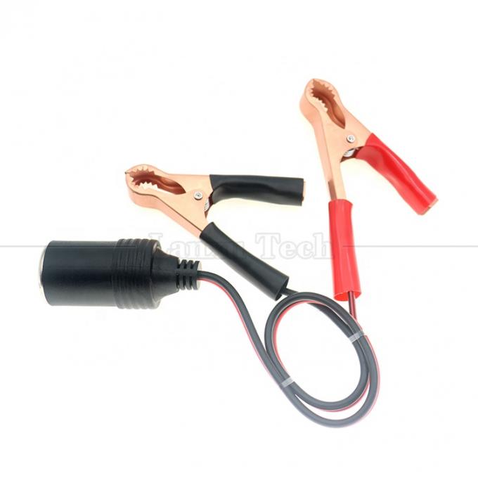 12V accu alligator clips klem op auto sigarettenanker vrouwelijke stopcontact adapter stroomkabel 5