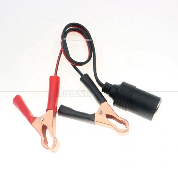 12V accu alligator clips klem op auto sigarettenanker vrouwelijke stopcontact adapter stroomkabel 3