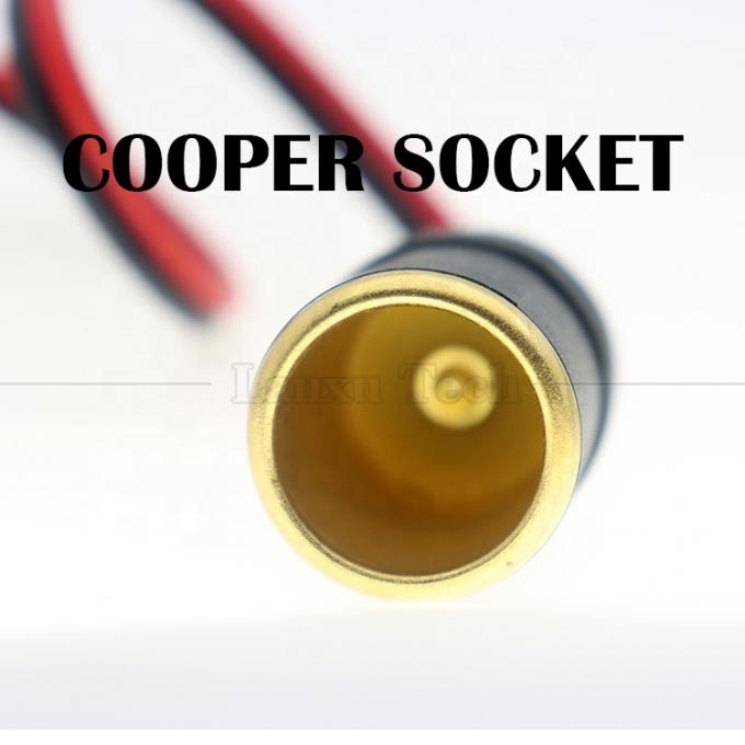 12V 24V 20A Pure Cooper DC Car Cigarette Lighter Vrouwelijke Stopcontact Stroomadapter Verlengkabel 2