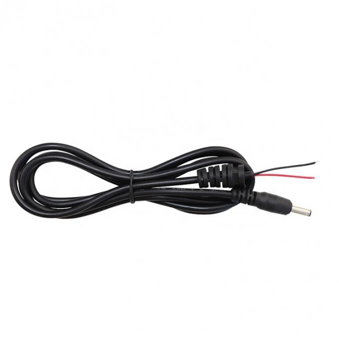 CUSTOM DC Barrel Jack Man 2.1X5.5mm tot Stripped Tined Wire Pigtail Bare End Cable met SR Grommet 4
