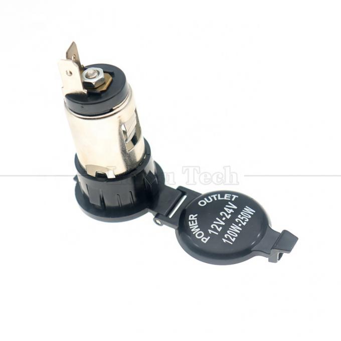 12v 24v waterdicht gat auto sigarettenanker vrouwelijke stopcontact oplader adapter voor motorfiets 2