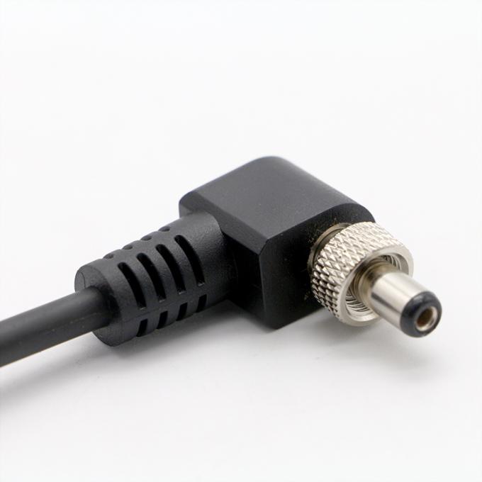 OEM schroefvergrendeling 90 graden rechthoek 5V 12V man tot vrouw 5.5x2.1mm 5.5X2.5mm DC-stroomkabel 2