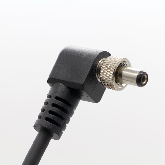 OEM schroefvergrendeling 90 graden rechthoek 5V 12V man tot vrouw 5.5x2.1mm 5.5X2.5mm DC-stroomkabel 1