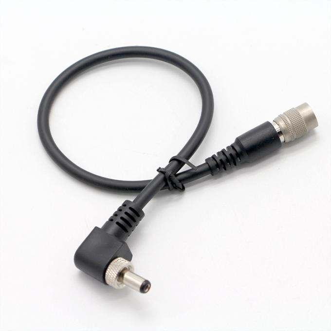 OEM schroefvergrendeling 90 graden rechthoek 5V 12V man tot vrouw 5.5x2.1mm 5.5X2.5mm DC-stroomkabel 5