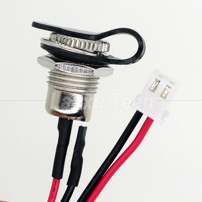 Waterdicht DC vrouwelijk stopcontact 5.5x2.1mm 5.5x2.5mm Jack DC099 tot XH2.54 PH SH VH connector kabel met dop 3