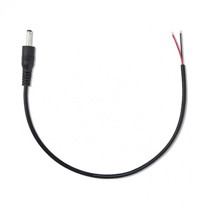 90 graden rechthoekige DC Jack 5.5x2.1mm 5.5x2.5mm 1.35x3.5mm tot open draad End Pigtail kabel 4