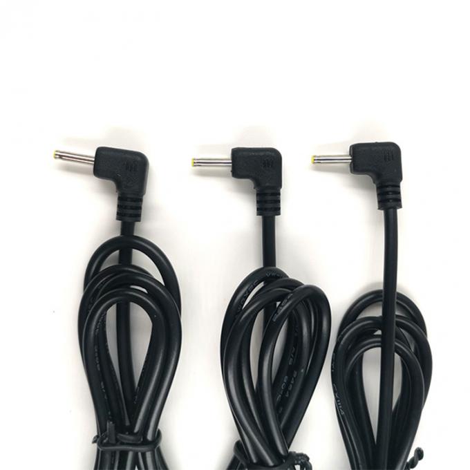 Custom 90 graden hoek DC vat Jack 2.5x0.7mm tot gestript gebrandlood naakte draad eindkabel 4