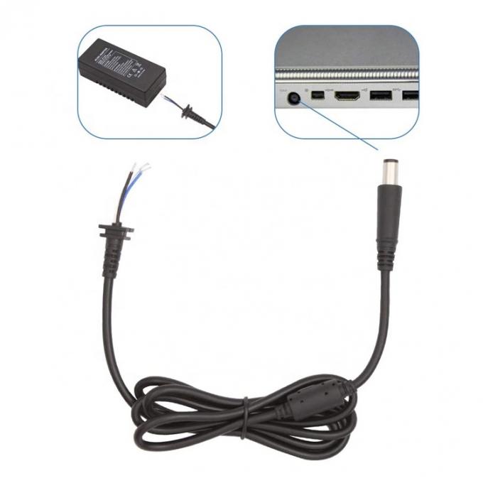 DC 7.4x5.0mm Mannelijk vat Jack tot naakt eind Gelast Open Pigtails Draadverlengkabel voor Laptop Adapter 3