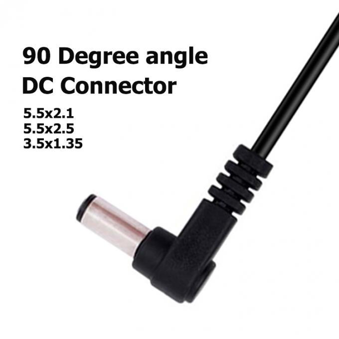 90 graden hoek man tot vrouw aansluiting 5,5x2,1 mm vat Jack DC-verlengkabel 3