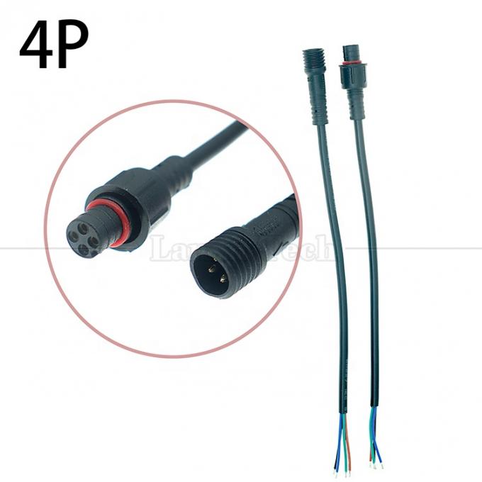 Waterdicht IP67 IP68 Mannelijk Vrouwelijk 2 3 4 5 6 7 8 Pin M12 kabel voor LED 1