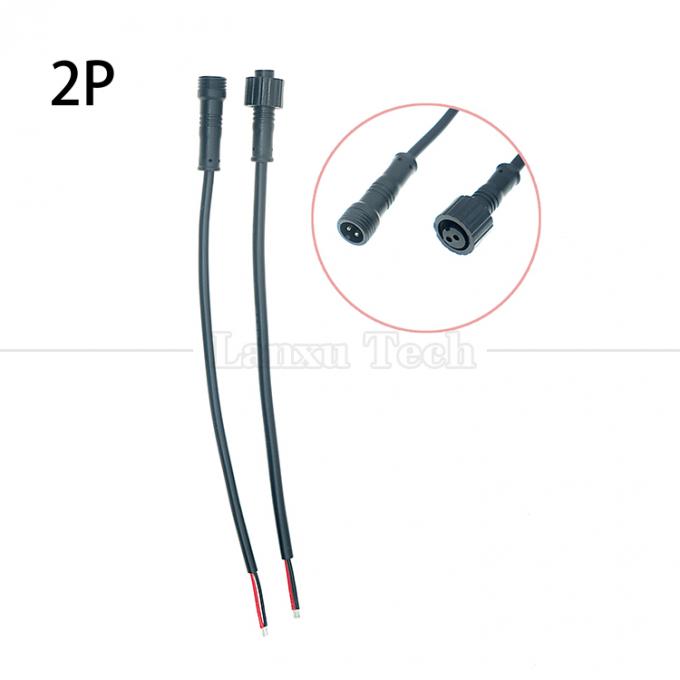Waterdicht mannelijk Vrouwelijk 2 3 4 5 6 7 8 Pin M12 Montage kabel voor LED 2