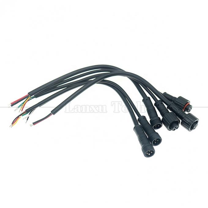 Aanpassing IP67 IP68 Waterdicht M12 2pin 3pin 4pin M12 DC tot open kale draden Eindkabel voor LED-licht 2