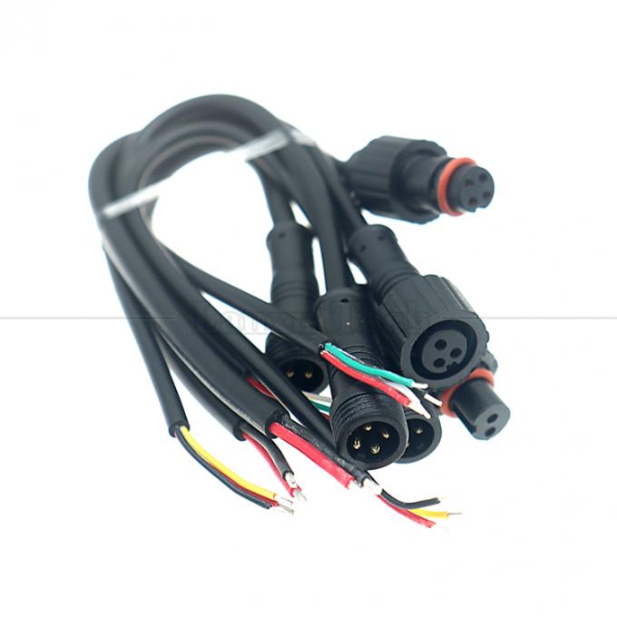 Aanpassing IP67 IP68 Waterdicht M12 2pin 3pin 4pin M12 DC tot open kale draden Eindkabel voor LED-licht 7
