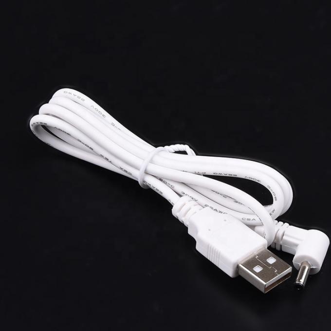 Custom 90 graden hoek 1m USB naar DC Man 3.5x1.35mm Power Extension Cable 1