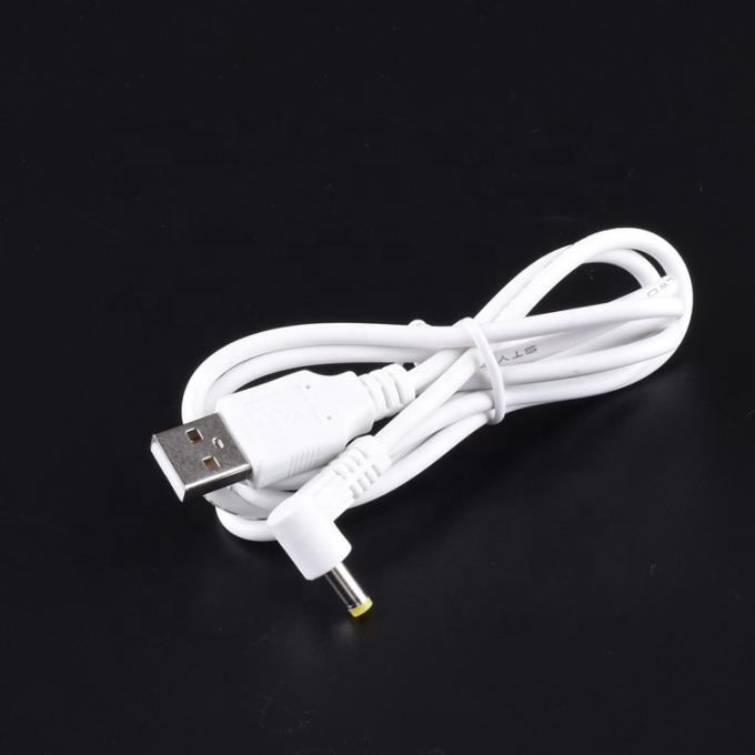 90 graden hoek L-vorm 1m USB naar DC Mannelijke 4,0x1,7 mm uitbreidingslaadkabel 1