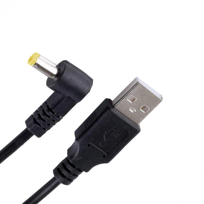 90 graden hoek L-vorm 1m USB naar DC Mannelijke 4,0x1,7 mm uitbreidingslaadkabel 5
