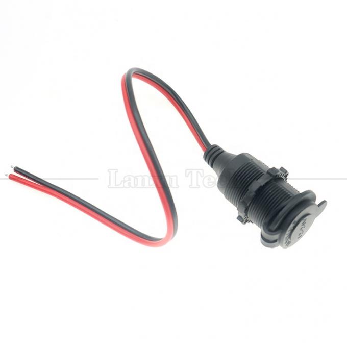 Waterdicht 12V 24V 16AWG DC Auto Sigarettenanker Vrouwelijke Steek Steek Adapter Verlengkabel 5