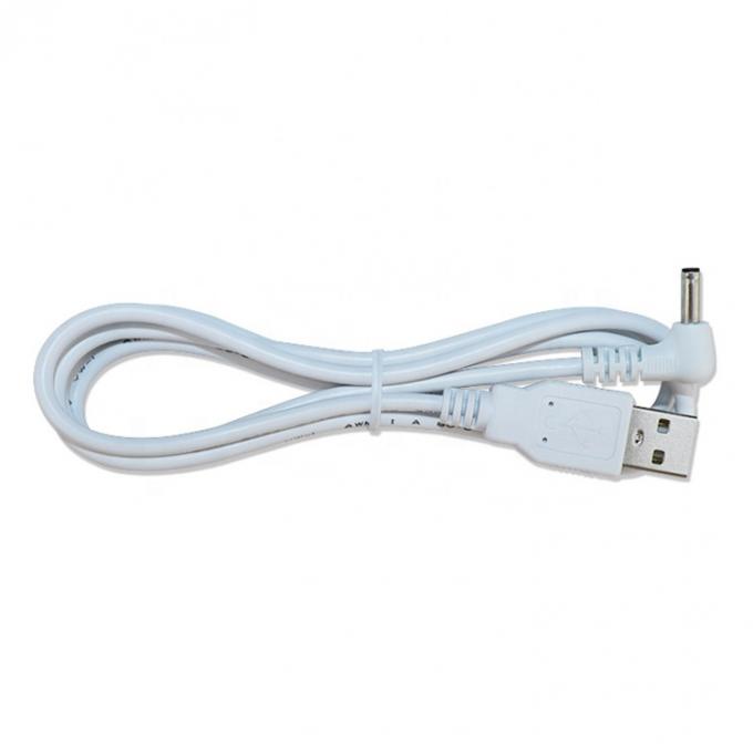 Wit Zwart 90 graden hoek 5.5x2.1mm 5.5x2.5mm 1.35x3.5mm USB naar DC stroomkabel 2