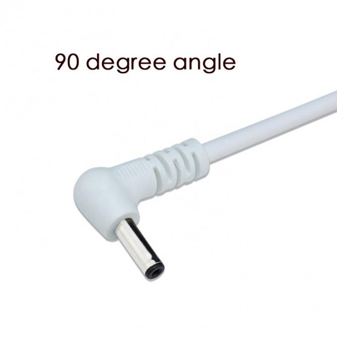 Wit Zwart 90 graden hoek 5.5x2.1mm 5.5x2.5mm 1.35x3.5mm USB naar DC stroomkabel 4