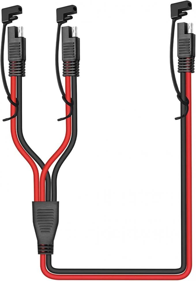 14AWG SAE DC Power Automotive Connector Cable Y Splitter 1 tot 2 SAE Verlengkabel voor RV Caravan Zonnepanelen Batterij opladen 1