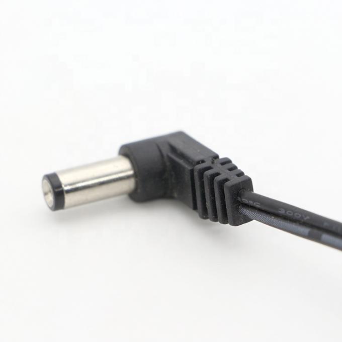 90 graden rechthoek DC-vat Jack 2.1x5.5mm Mannelijk Vrouwelijk tot vrij einde Open Pigtail DC-stroomkabel 3