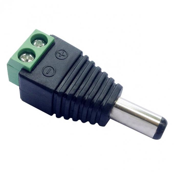 Solderloze 12v 24v 5.5x2.5mm 5.5x2.1mm Mannelijke DC-stroom aansluiting Jack Adapter voor CCTV-camera Led Strip Lights 1