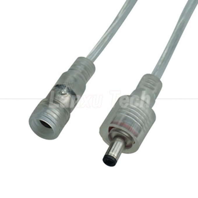 Waterdicht van man tot vrouw DC.5x2.1mm Barrel Jack Power Extension Cable voor LED Strip Lamp Bulb Light 4