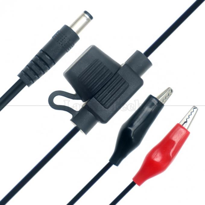 12V DC 5.5X2.1mm naar Alligator Clips Fuse Power Cable voor Trail Camera 0