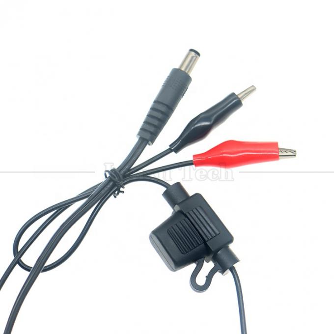 12V DC 5.5X2.1mm naar Alligator Clips Fuse Power Cable voor Trail Camera 2