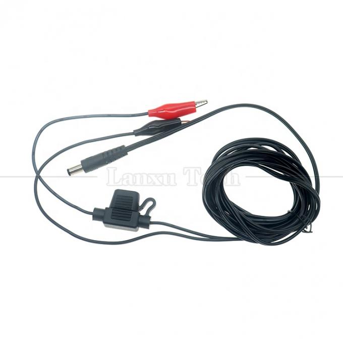 12V DC 5.5X2.1mm naar Alligator Clips Fuse Power Cable voor Trail Camera 1