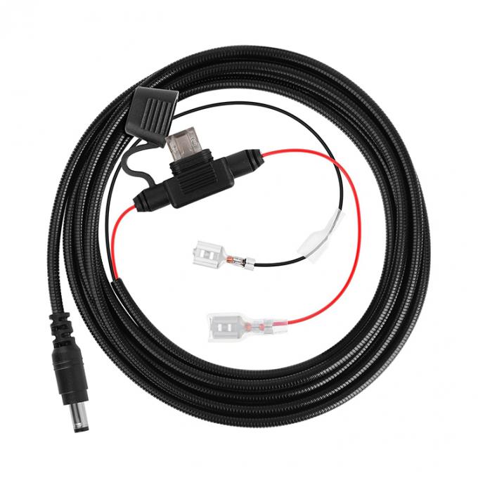 Ratproof Chew Proof Metal Jacket DC 5.5x2.1mm 4.0x1.7mm tot Spade Connector Power Extension Cable voor Trail Cameras 1