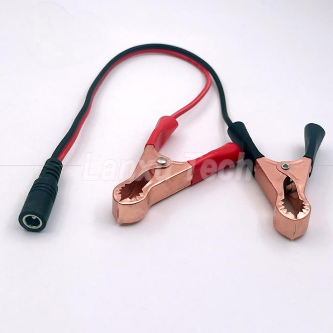 Mannelijk Vrouwelijk DC Jack Plug 5.5x2.1mm naar Alligator Clips Car Charger Power Supply Cord Cable 0