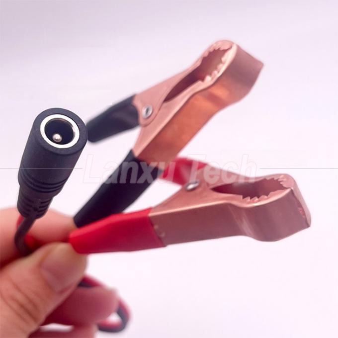 Mannelijk Vrouwelijk DC Jack Plug 5.5x2.1mm naar Alligator Clips Car Charger Power Supply Cord Cable 3