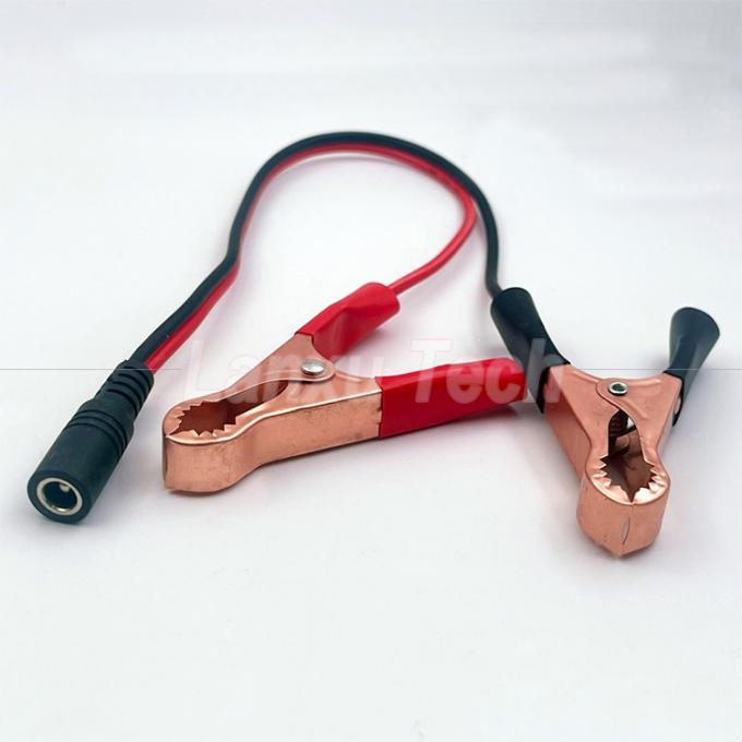 Mannelijk Vrouwelijk DC Jack Plug 5.5x2.1mm naar Alligator Clips Car Charger Power Supply Cord Cable 4