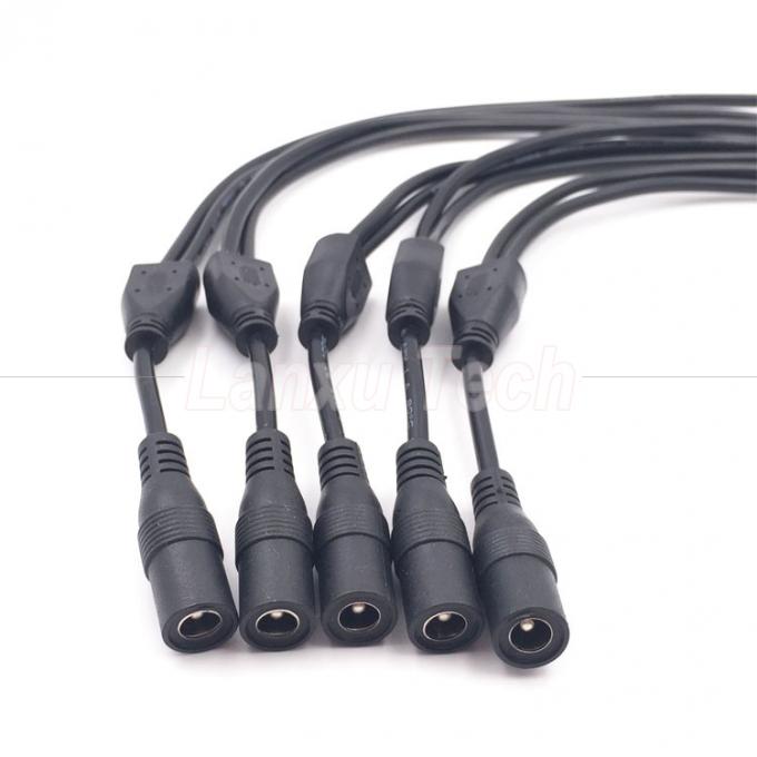 DC Man Vrouwelijk 5.5x2.1mm Jack Splitter Power Extension Cable voor LED Light CCTV Camera 4
