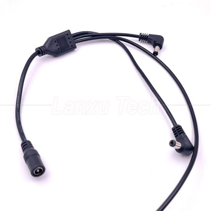 1 Vrouwelijke naar 3 hoekige mannelijke wegen DC Splitter Power Extension Cable voor CCTV Security Camera 5