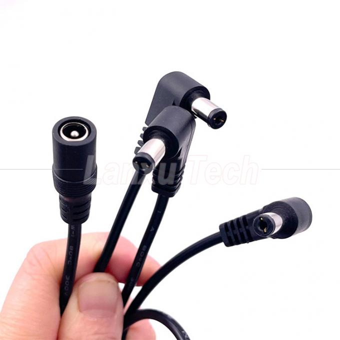 1 Vrouwelijke naar 3 hoekige mannelijke wegen DC Splitter Power Extension Cable voor CCTV Security Camera 4