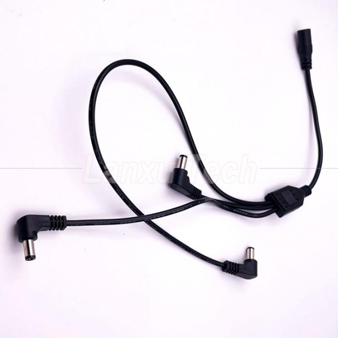 1 Vrouwelijke naar 3 hoekige mannelijke wegen DC Splitter Power Extension Cable voor CCTV Security Camera 6