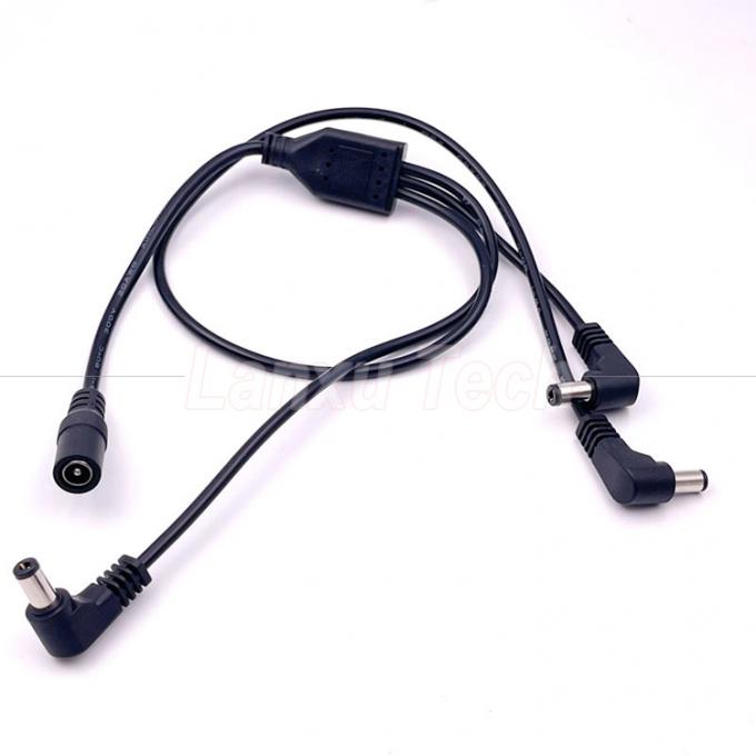 1 Vrouwelijke naar 3 hoekige mannelijke wegen DC Splitter Power Extension Cable voor CCTV Security Camera 7