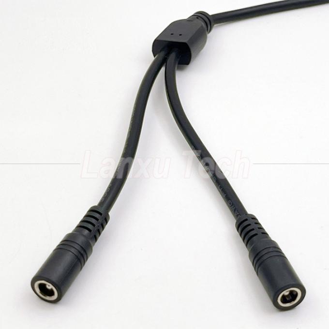 1 Vrouwelijke naar 2 Weers Vrouwelijke DC 5.5x2.1mm Splitter Power Extension Cable voor CCTV Security Camera LED Strip Light 3