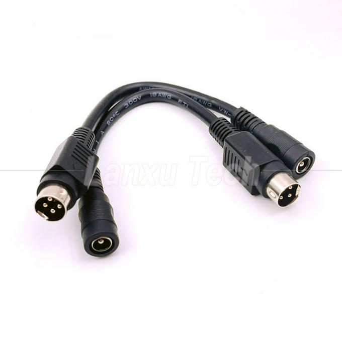 4 pin Mini DIN naar DC Jack Vrouwelijke 5,5x2,1 mm Power Extension Cable voor Camera DVD TV PC Barcode Printer 1