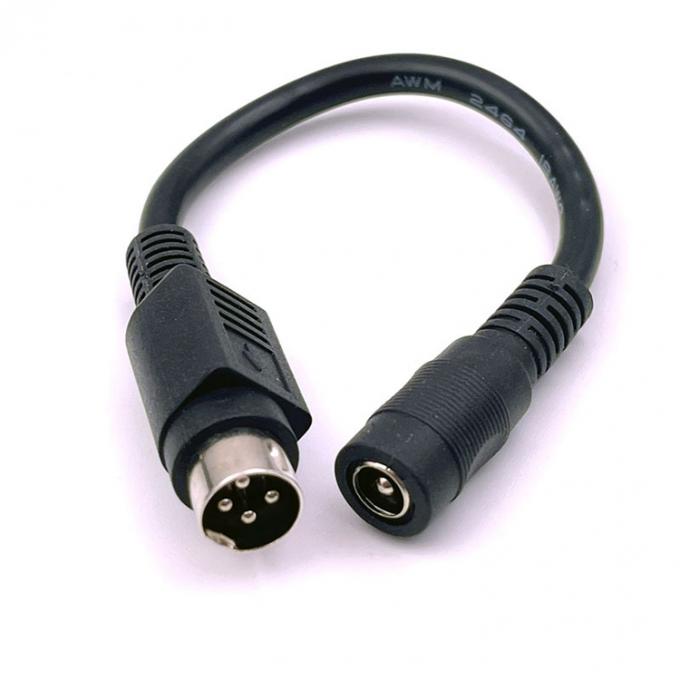 4 pin Mini DIN naar DC Jack Vrouwelijke 5,5x2,1 mm Power Extension Cable voor Camera DVD TV PC Barcode Printer 0