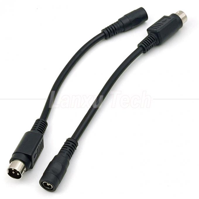 4 pin Mini DIN naar DC Jack Vrouwelijke 5,5x2,1 mm Power Extension Cable voor Camera DVD TV PC Barcode Printer 4