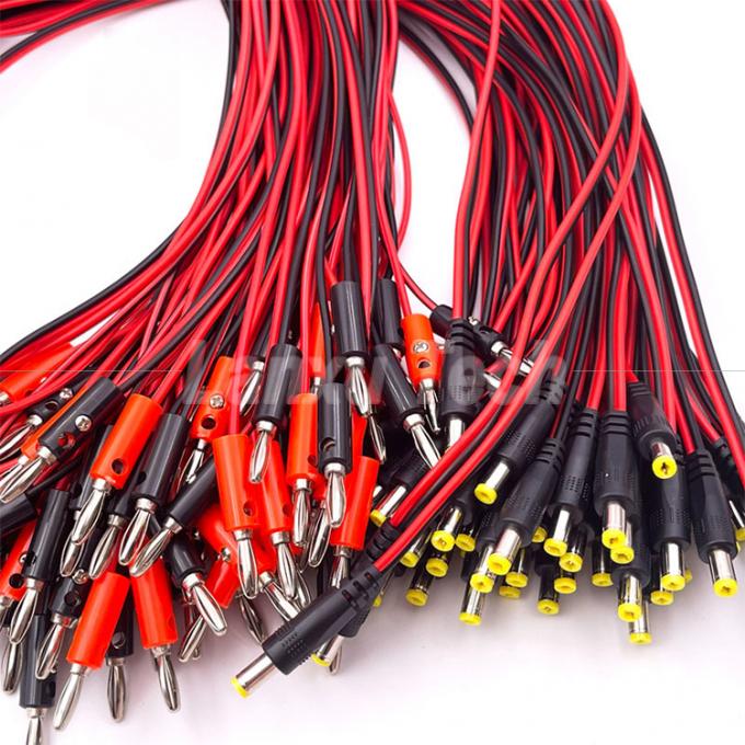 12v DC 5.5mm X 2.1mm Mannelijke vat Jack tot 4mm Banana Plugs Test Leads Power Cable 4