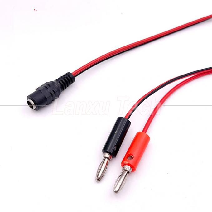 12v DC 5.5mm X 2.1mm Mannelijke vat Jack tot 4mm Banana Plugs Test Leads Power Cable 6