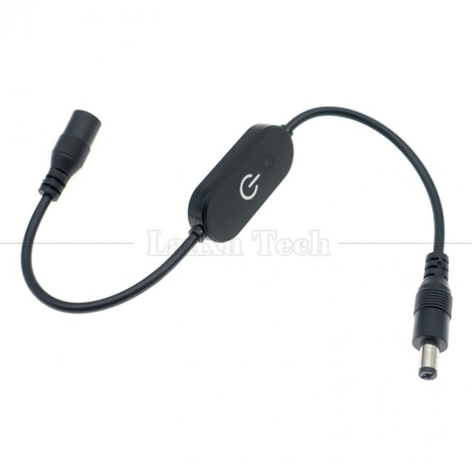 12V mannelijke naar vrouwelijke 5,5x2,1 ton Jack DC Power Led Dimmer Switch Cable voor Led Light 0