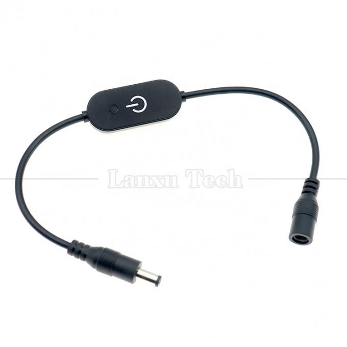 12V mannelijke naar vrouwelijke 5,5x2,1 ton Jack DC Power Led Dimmer Switch Cable voor Led Light 4
